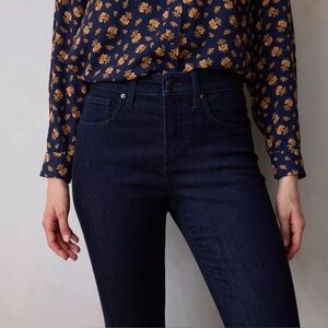 EUC Lauren Conrad Dark Blue Women's Super Skinny Jeans 5 Pockets Zipper CLASSIC